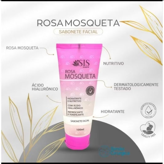 Sabonete facial rosa mosqueta